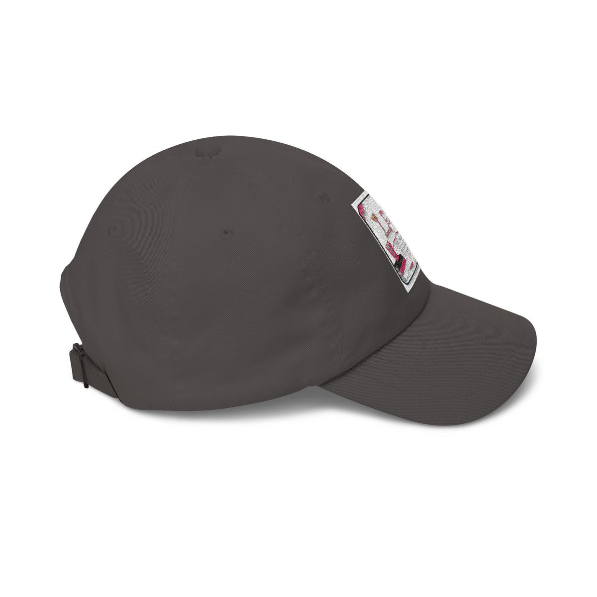 Dad Cap — Vintage Pink Floral 'LOVE' Embroidered Baseball Hat