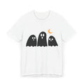 Halloween Ghosts T-Shirt — Cute Trio Ghosts with Crescent Moon