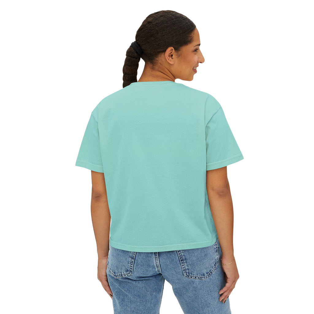 Money Stack Women's Boxy Tee — Graphic 'MONEY' Dollar Sign Design
