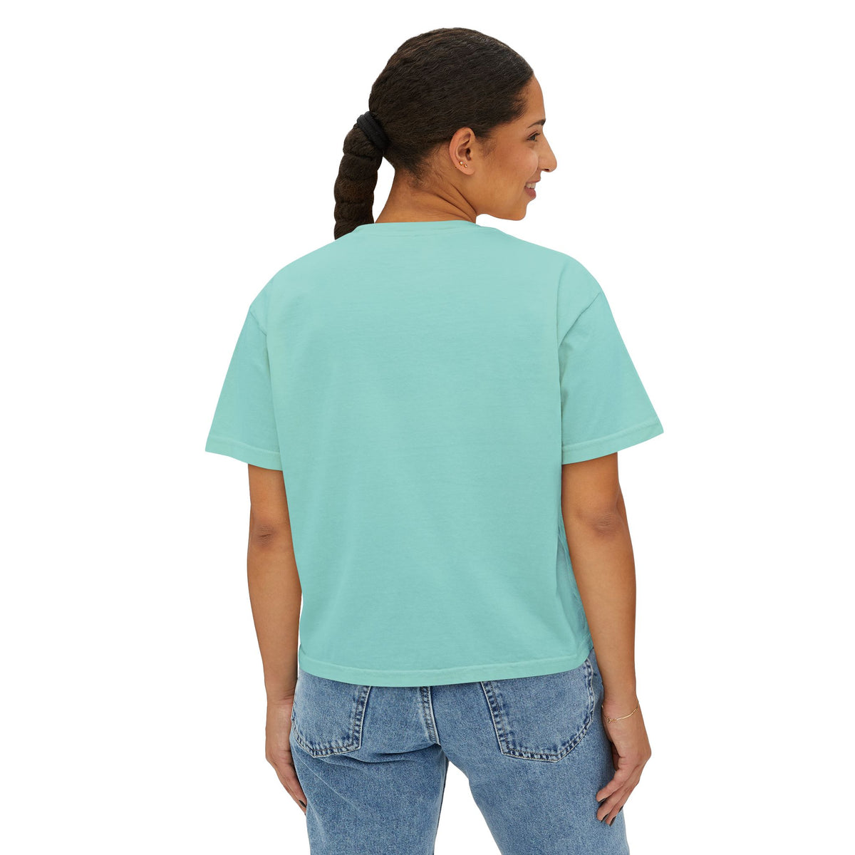 Money Stack Women's Boxy Tee — Graphic 'MONEY' Dollar Sign Design