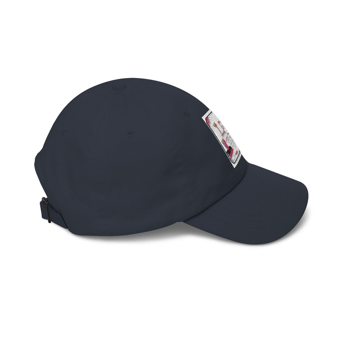 Dad Cap — Vintage Pink Floral 'LOVE' Embroidered Baseball Hat