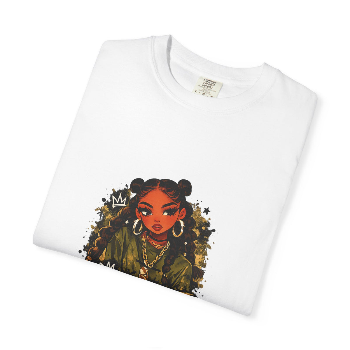 Savage Street Art T‑Shirt — Bold Graphic Female Portrait Tee