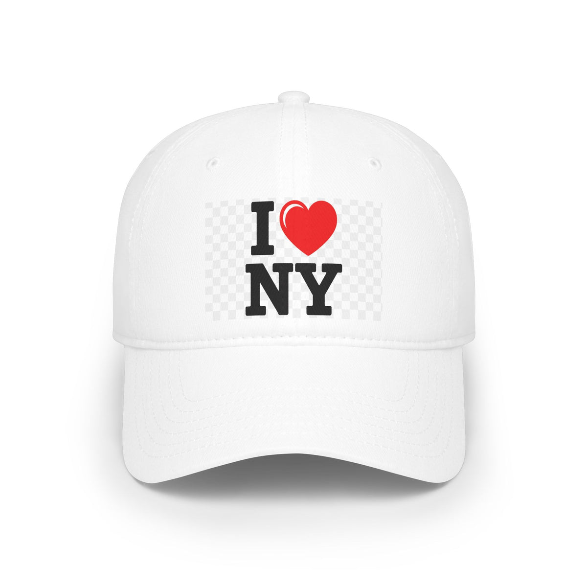 I  NY Red Low Profile Baseball Cap — Classic New York City Souvenir