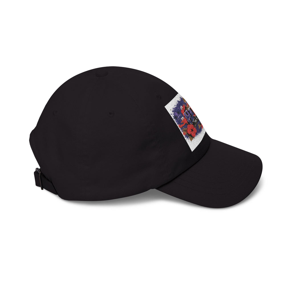 Haiti Floral Patch Dad Cap — Vintage Travel Baseball Hat