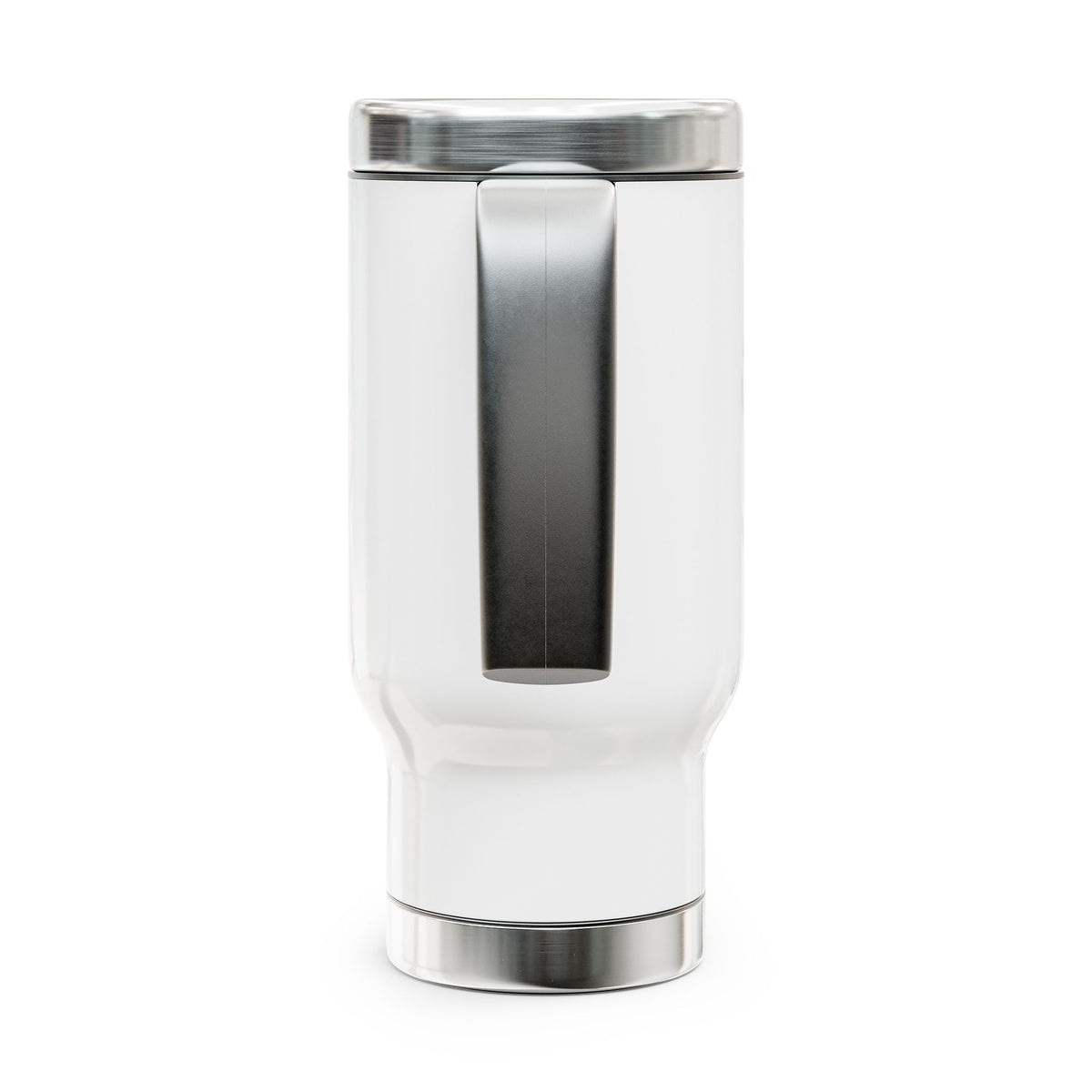 Palm Sunset Travel Mug — 14oz Stainless Steel Insulated Mug with Handle