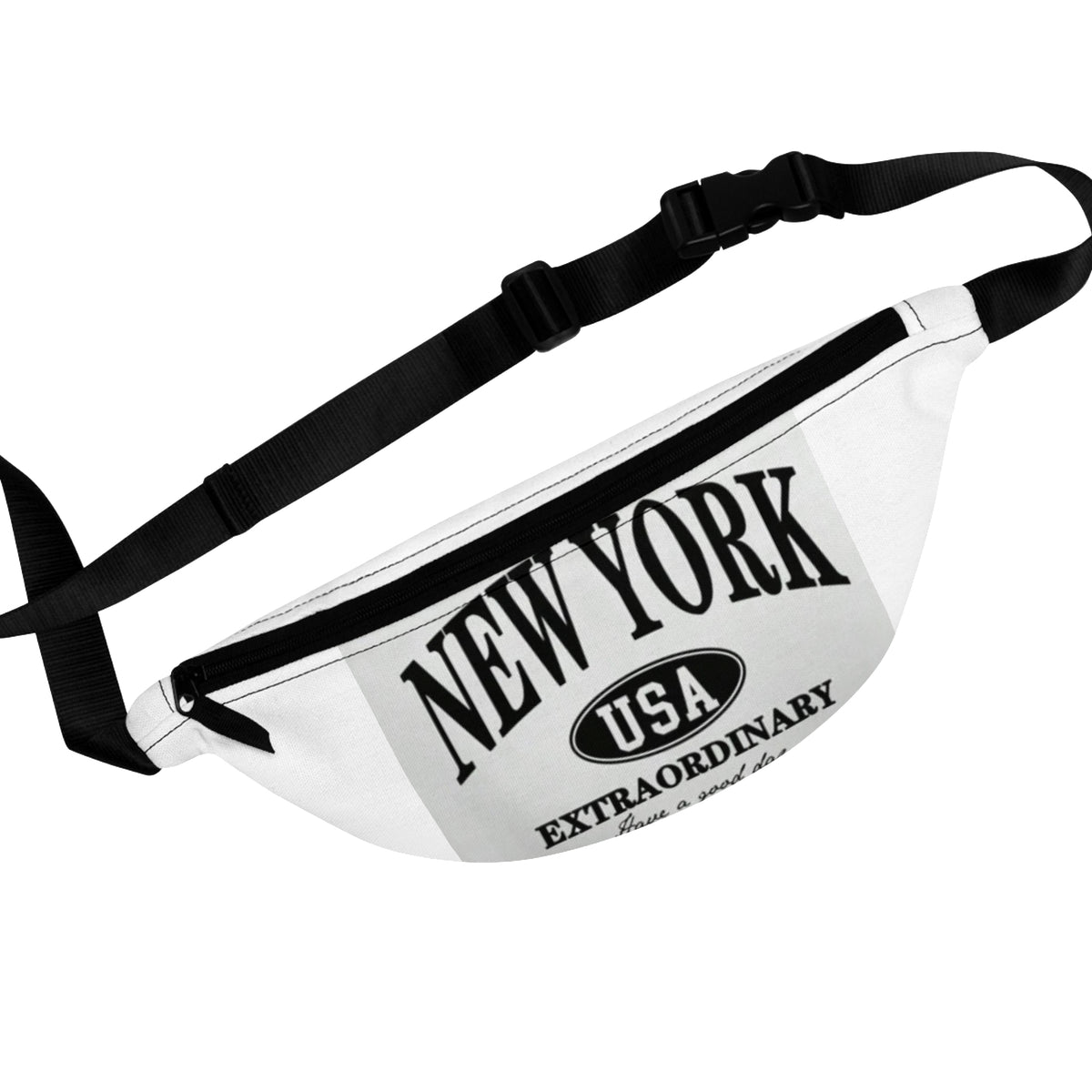 New York USA Fanny Pack — Travel Waist Bag with 'Extraordinary' Graphic