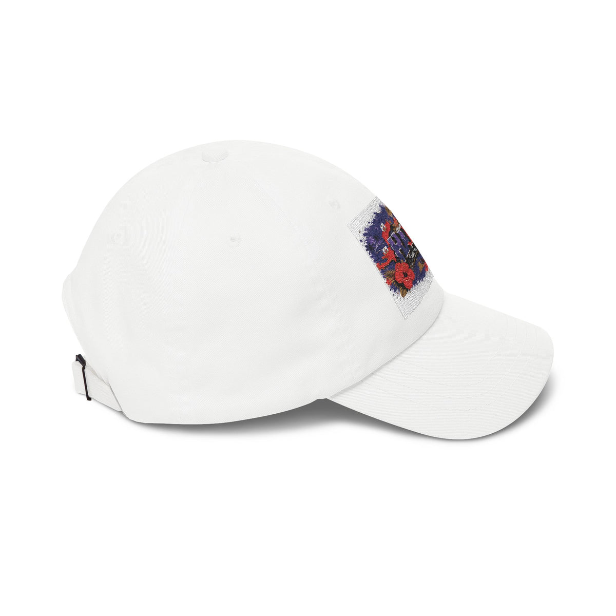 Haiti Floral Patch Dad Cap — Vintage Travel Baseball Hat