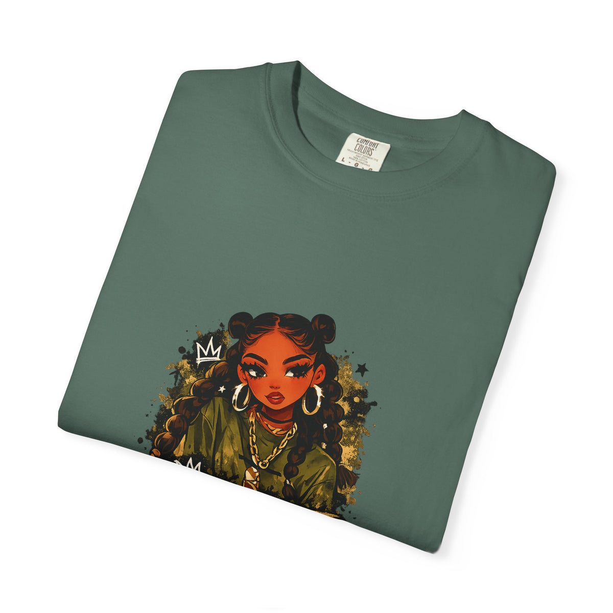 Savage Street Art T‑Shirt — Bold Graphic Female Portrait Tee