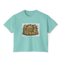Money Stack Women's Boxy Tee — Graphic 'MONEY' Dollar Sign Design