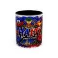 Haiti Coffee Mug — L'Union Fait La Force Colorful Island Art (11/15oz)