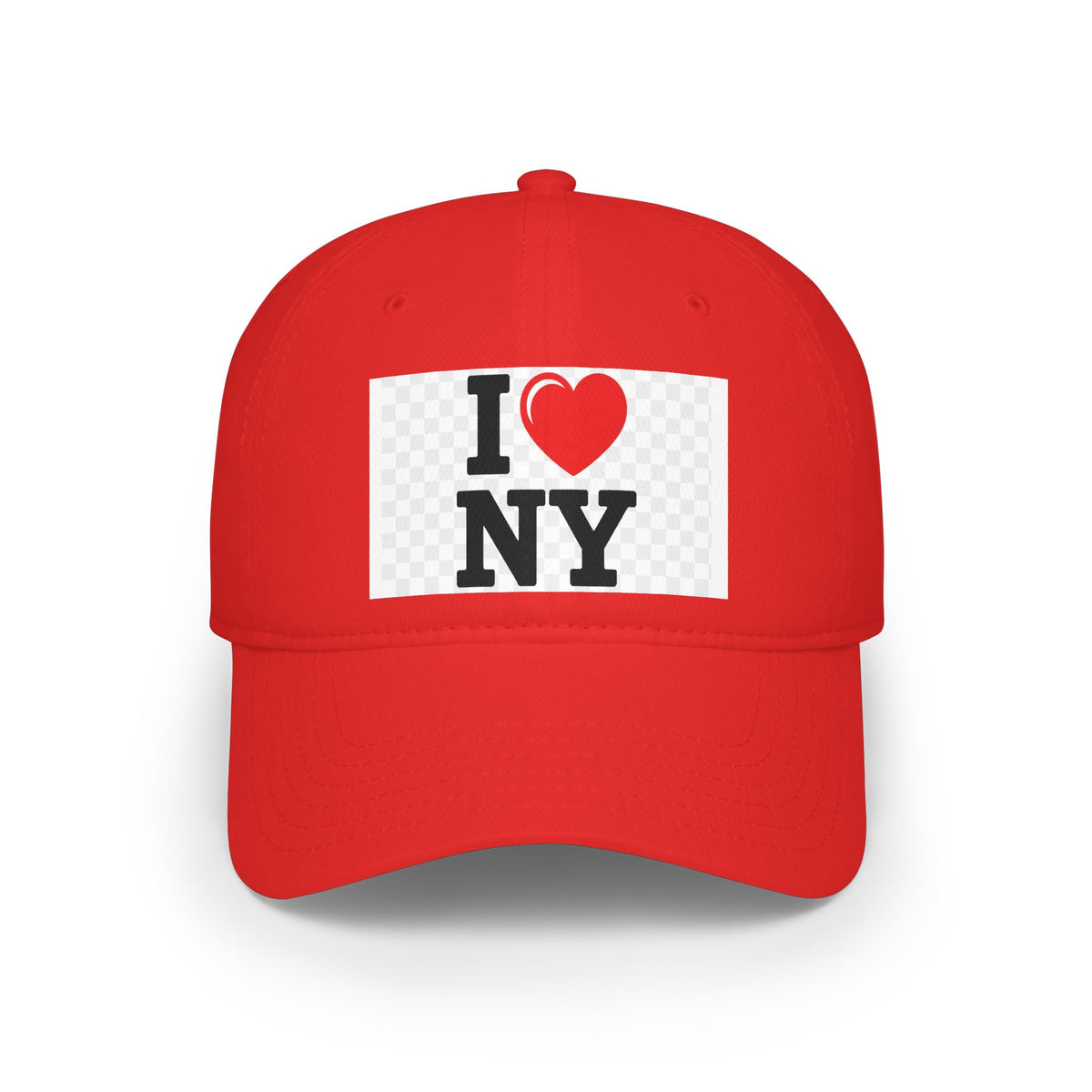 I  NY Red Low Profile Baseball Cap — Classic New York City Souvenir