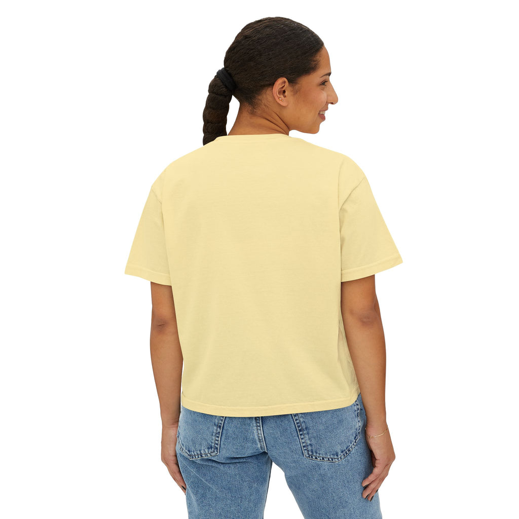 Money Stack Women's Boxy Tee — Graphic 'MONEY' Dollar Sign Design