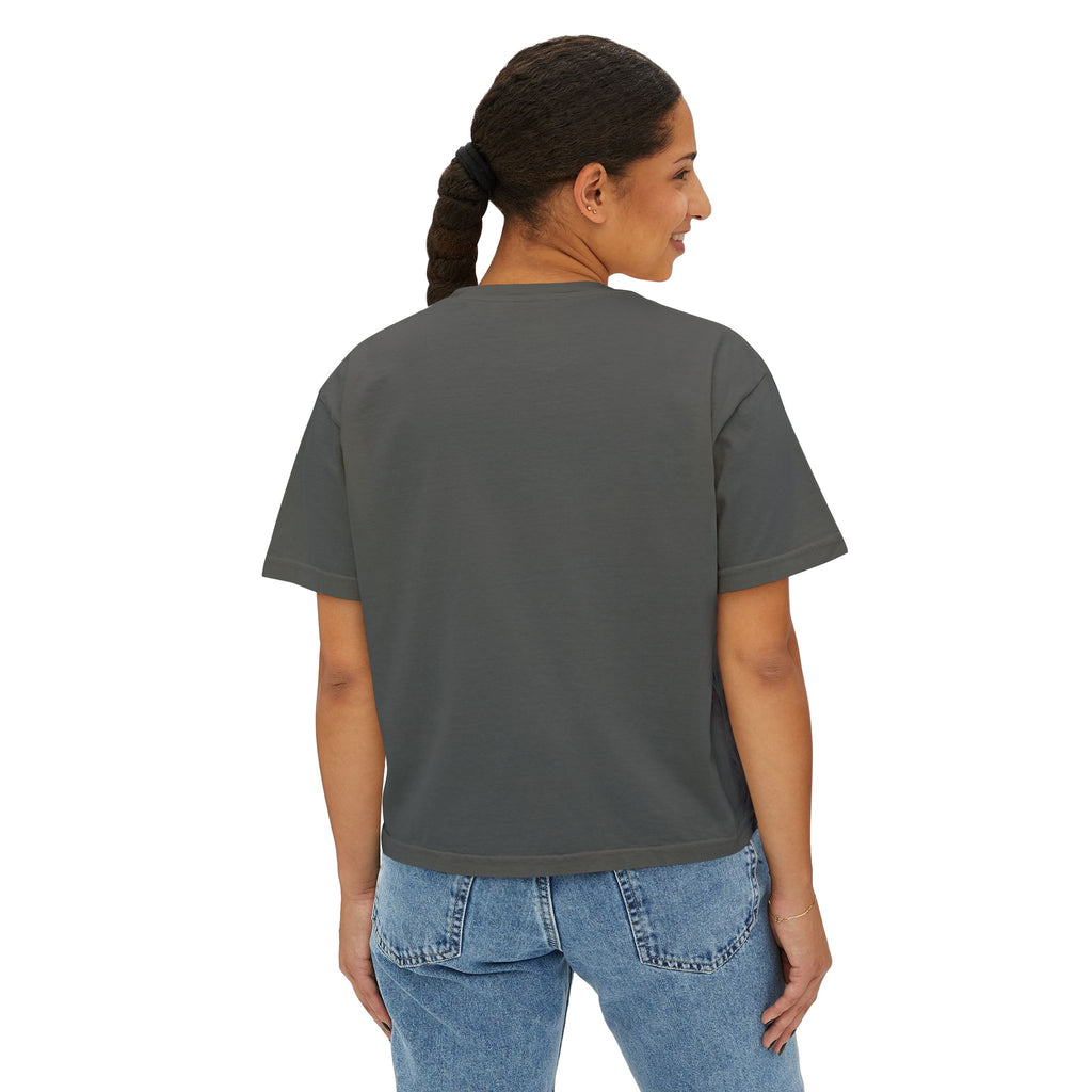 Money Stack Women's Boxy Tee — Graphic 'MONEY' Dollar Sign Design