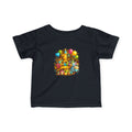 Infant Birthday Tee — Colorful Balloons & Cake Baby T‑Shirt