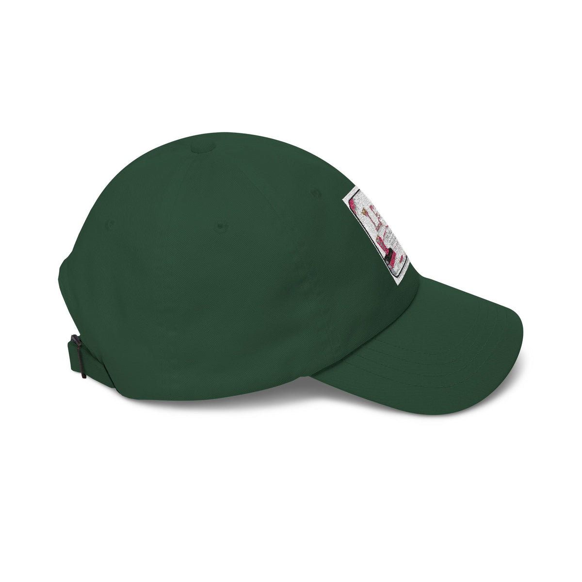 Dad Cap — Vintage Pink Floral 'LOVE' Embroidered Baseball Hat