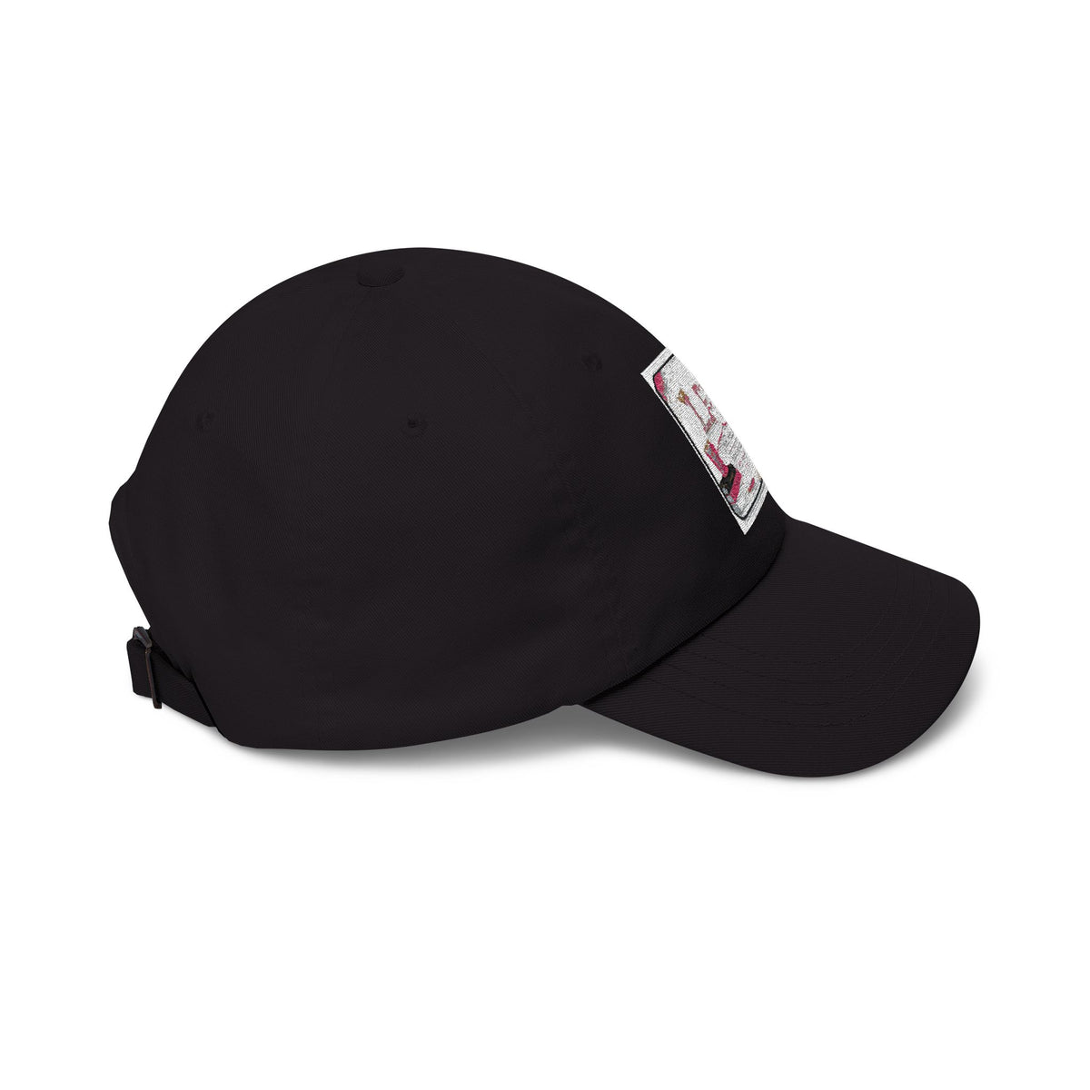 Dad Cap — Vintage Pink Floral 'LOVE' Embroidered Baseball Hat