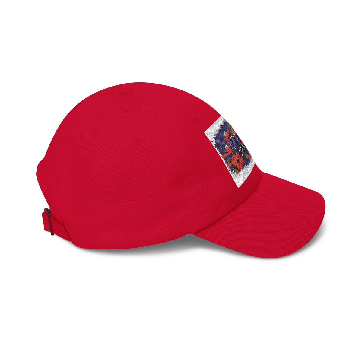 Haiti Floral Patch Dad Cap — Vintage Travel Baseball Hat