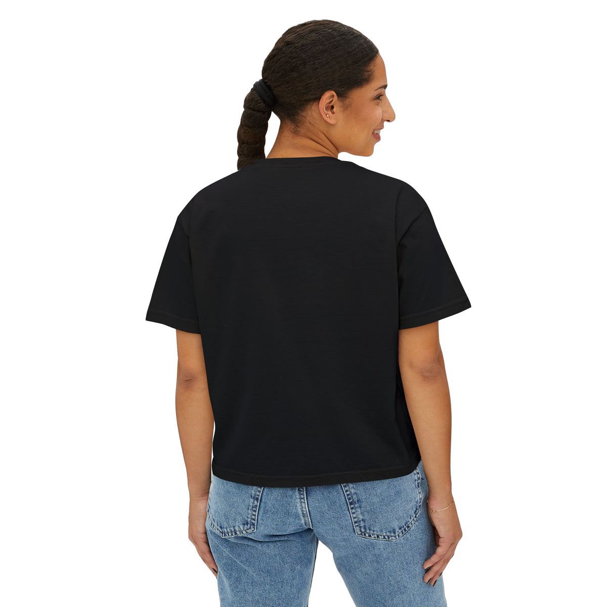 Money Stack Women's Boxy Tee — Graphic 'MONEY' Dollar Sign Design