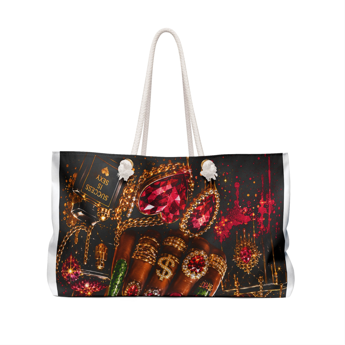 Spend Dat hit Weekender Bag — Bold Bling Travel Tote