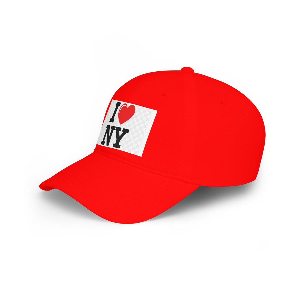I  NY Red Low Profile Baseball Cap — Classic New York City Souvenir