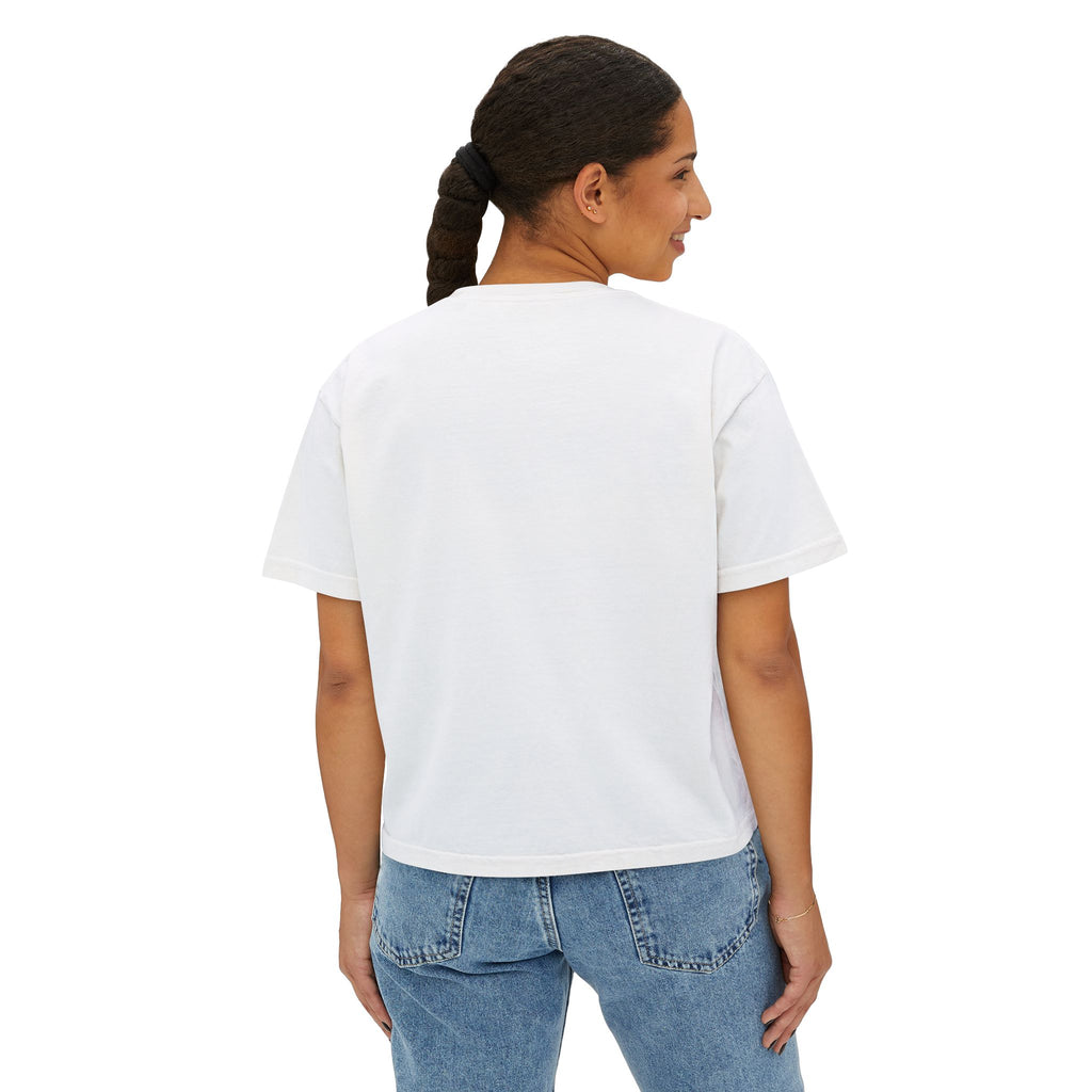 Money Stack Women's Boxy Tee — Graphic 'MONEY' Dollar Sign Design