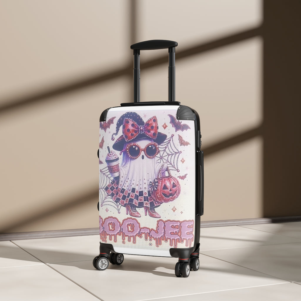 Cute Halloween Ghost Suitcase – 'Boo-Jee' Pink Trick-or-Treat Carry-On
