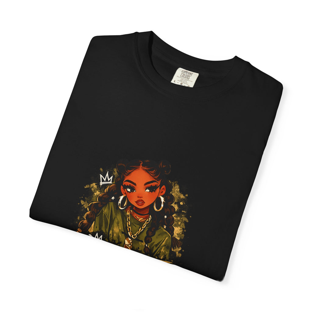 Savage Street Art T‑Shirt — Bold Graphic Female Portrait Tee
