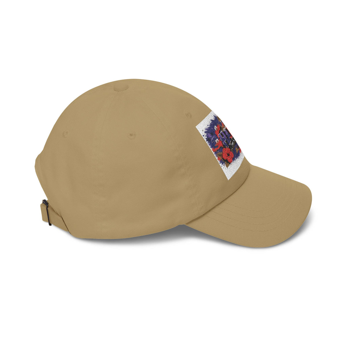 Haiti Floral Patch Dad Cap — Vintage Travel Baseball Hat