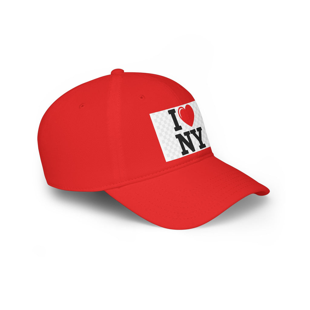 I  NY Red Low Profile Baseball Cap — Classic New York City Souvenir