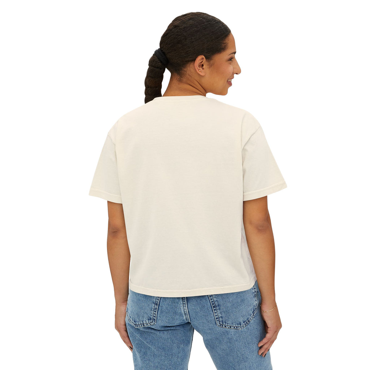 Money Stack Women's Boxy Tee — Graphic 'MONEY' Dollar Sign Design