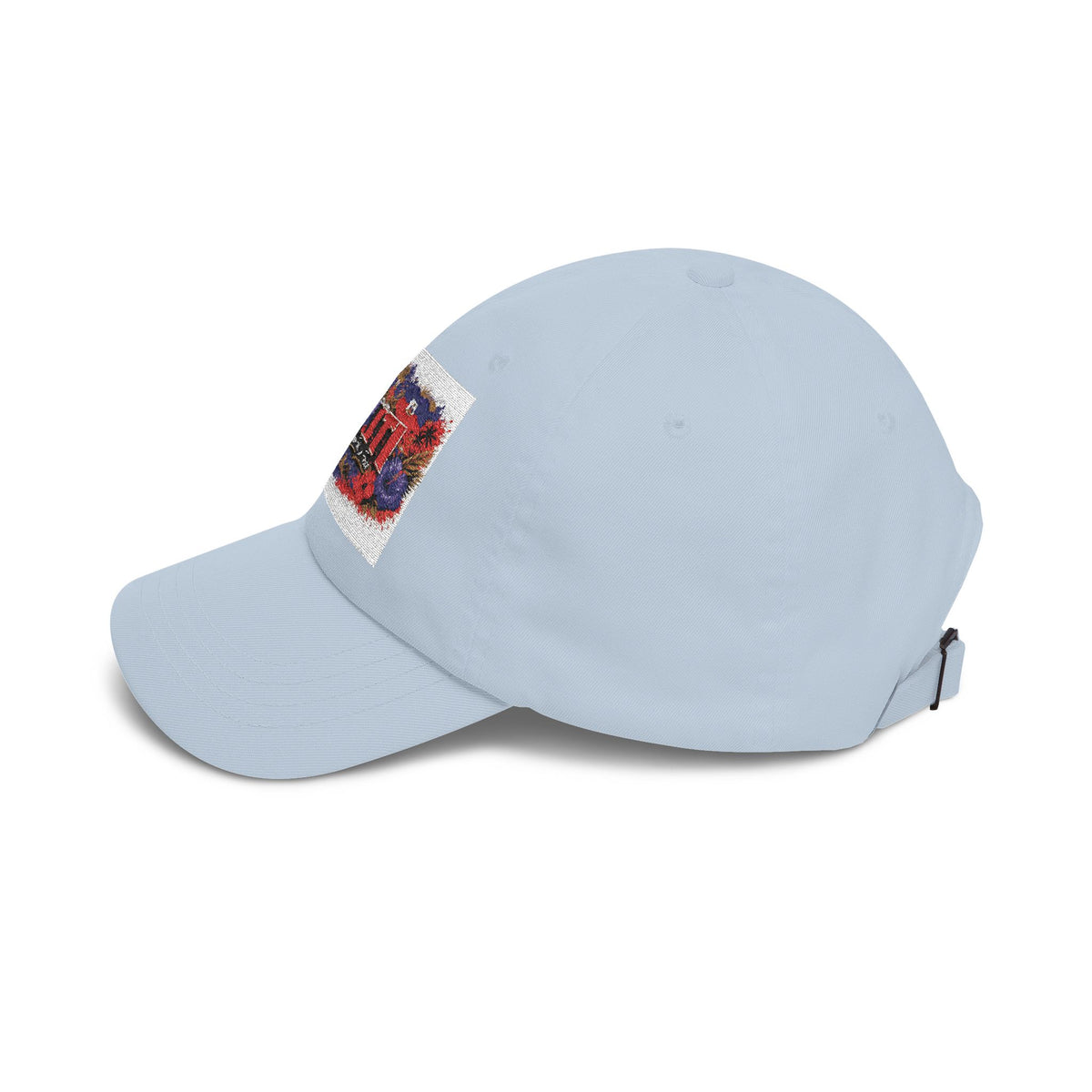 Haiti Floral Patch Dad Cap — Vintage Travel Baseball Hat