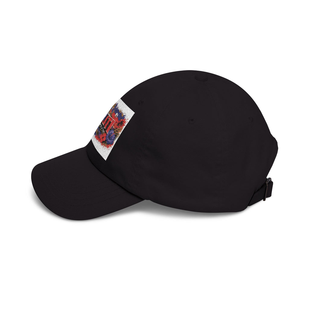 Haiti Floral Patch Dad Cap — Vintage Travel Baseball Hat