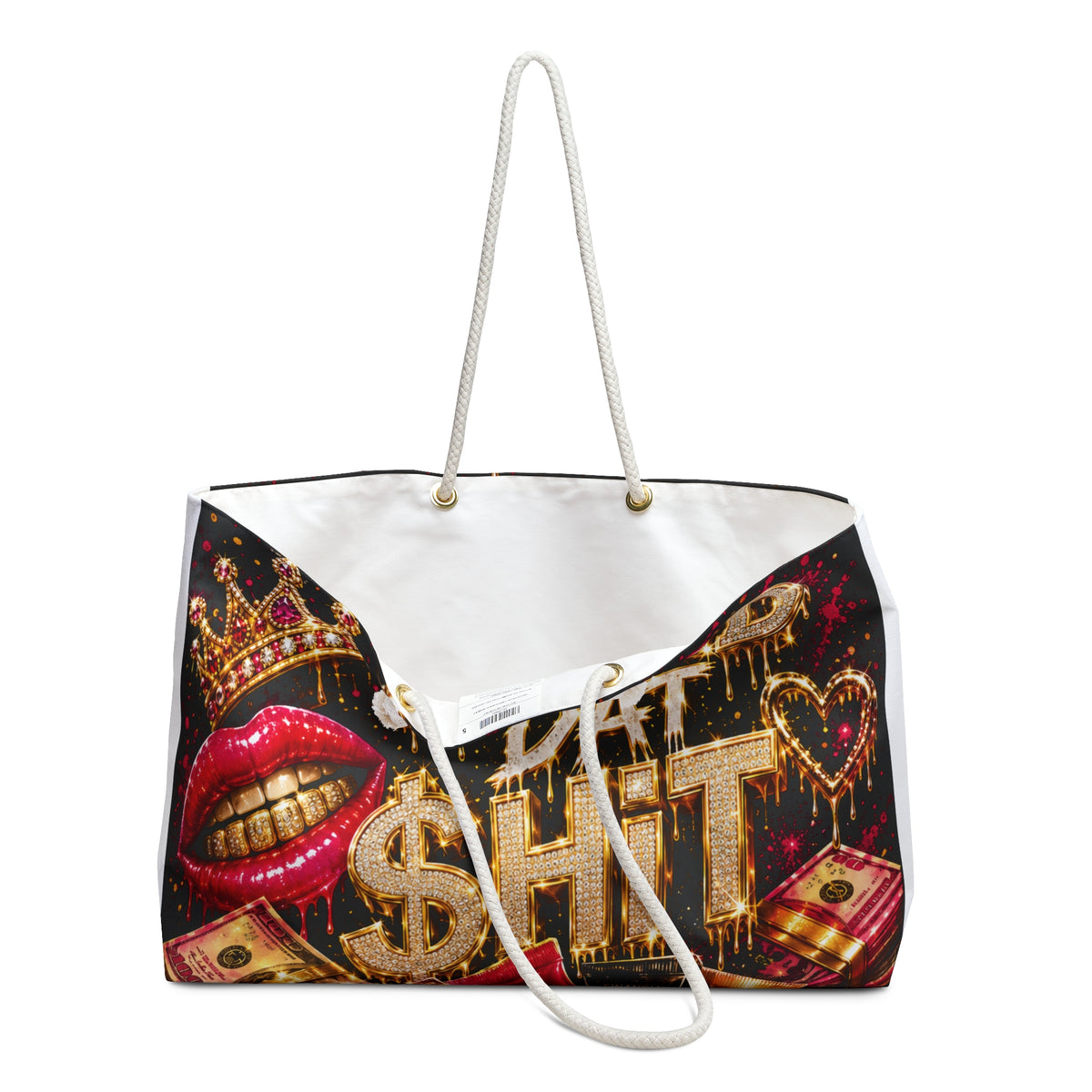 Spend Dat hit Weekender Bag — Bold Bling Travel Tote