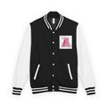 Achieve Varsity Jacket — Pink Letterman Jacket with 'Achieve' Back Design